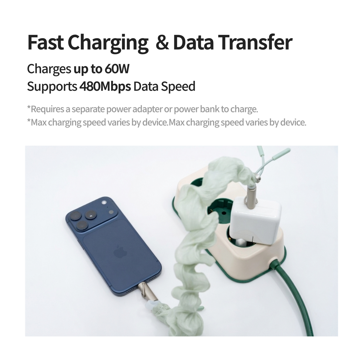 Nelna Cable Strap Set | USB-C Charging Cable Phone Lanyard - nelna