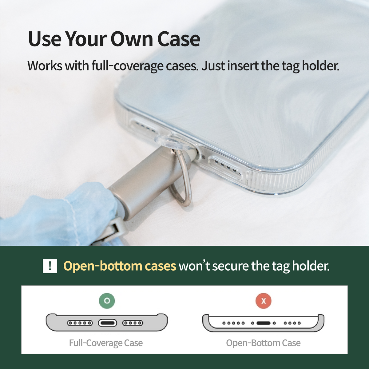 Nelna Cable Strap Set | USB-C Charging Cable Phone Lanyard - nelna