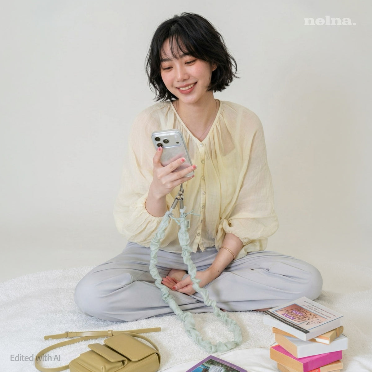 Nelna Cable Strap Set | USB-C Charging Cable Phone Lanyard - nelna