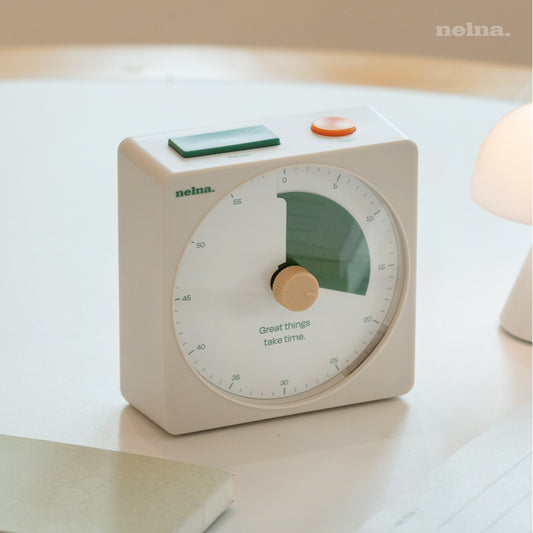Nelna Focus-On Timer | Visual Pomodoro Timer for Productivity & Study