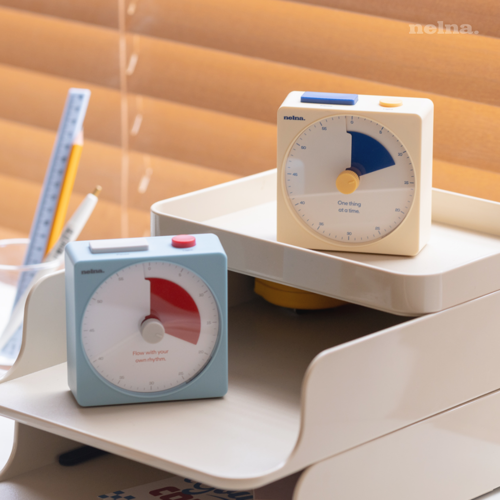 Nelna Focus-On Timer | Visual Pomodoro Timer for Productivity & Study